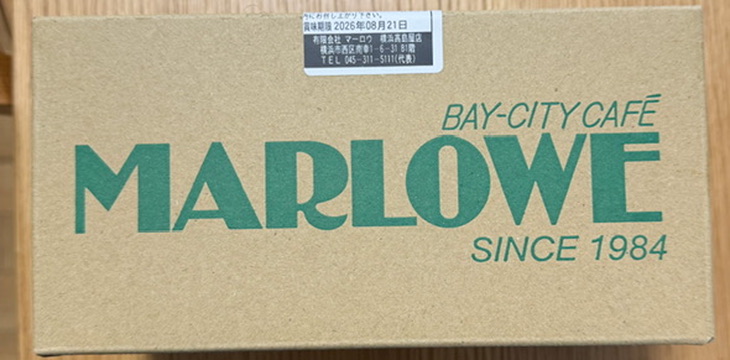MARLOWE ベイクドチーズケーキのパッケージ